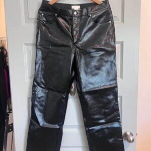H&M Black Leather Pants